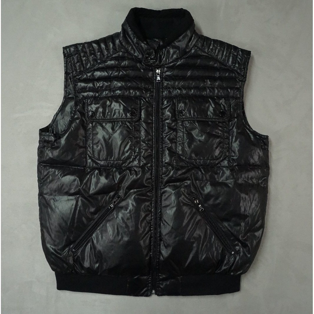 Moncler Down Puffer Vest Mens Large Black Gilet